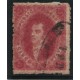 ARGENTINA 1866 GJ 26 RIVADAVIA ESTAMPILLA de 5ta TIRADA MATASELLO FRANCA MENDOZA HERMOSO EJEMPLAR DE PERFECTA CALIDAD, ES DOBLE IMPRESION ??